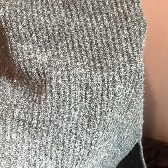 Madewell XS 100% merino wool fold over turtleneck pullover sweater dress - Picture 5 of 6